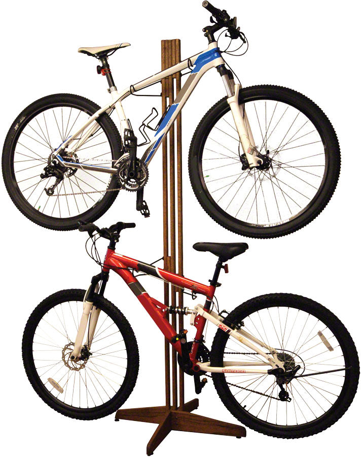 Gear Up Freestanding Oak Bike Storage