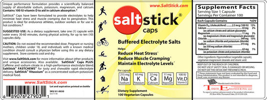 SaltStick Caps: Bottle of 100