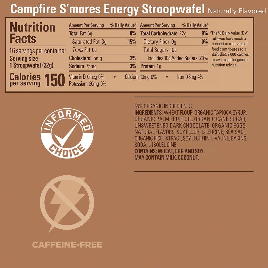 GU Energy Stroopwafel - Campfire S'Mores Box of 16
