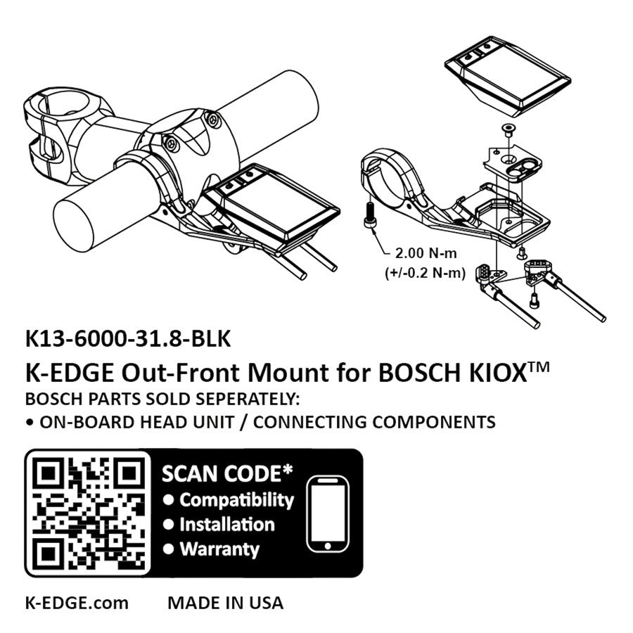 K-Edge Bosch Kiox Computer Mount