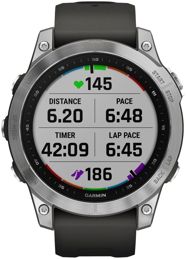 Garmin fenix 7 Standard Ed Silver || Graphite Band 47mm