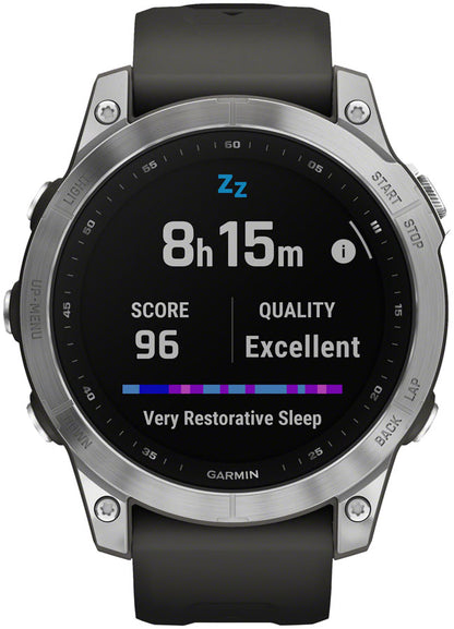 Garmin fenix 7 Standard Ed Silver || Graphite Band 47mm