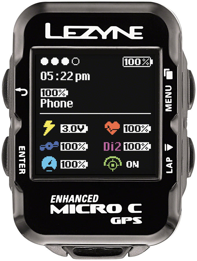 アクセサリー LEZYNE MICRO GPS Lezyne Micro GPS Color Bike Computer – Incycle Bicycles