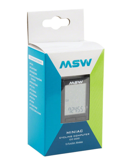 MSW Miniac Wireless Bike Computer (CC-200)