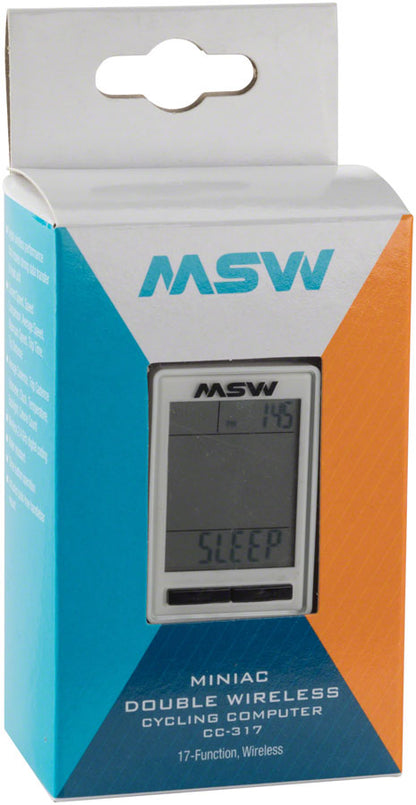 MSW Miniac Double Wireless Bike Computer (CC-317)