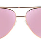 ONE by Optic Nerve Retroport Sunglasses - Rose Gold, Polarized Smoke Lens with Rose Gold Mirror