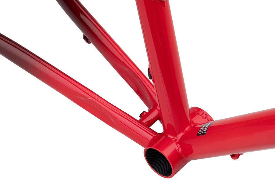 All-City Zig Zag Frame - Orange/Red Fade