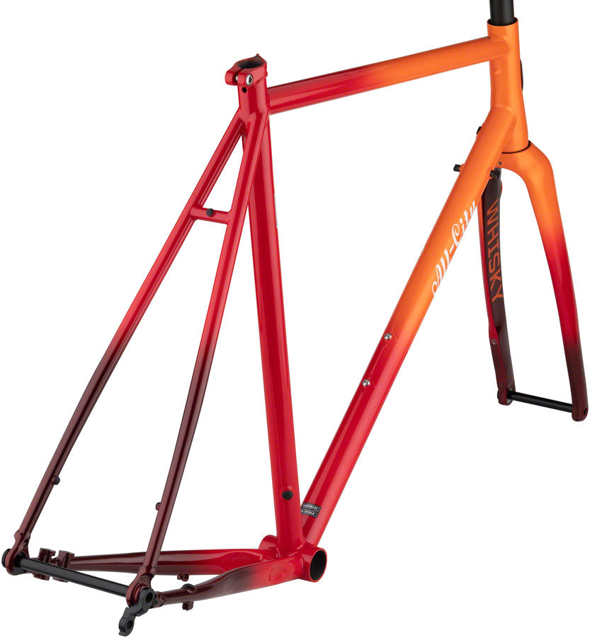 All-City Zig Zag Frame - Orange/Red Fade