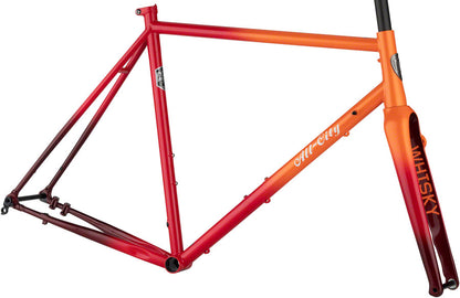 All-City Zig Zag Frame - Orange/Red Fade