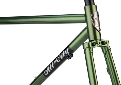 All-City Macho Man Disc Frameset - Olive Fab