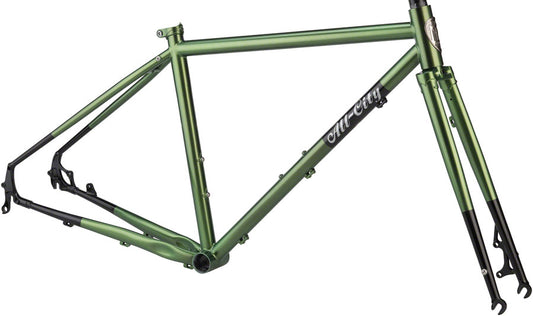 All-City Macho Man Disc Frameset - Olive Fab
