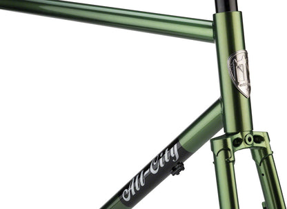 All-City Macho Man Disc Frameset - Olive Fab