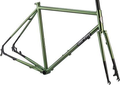 All-City Macho Man Disc Frameset - Olive Fab