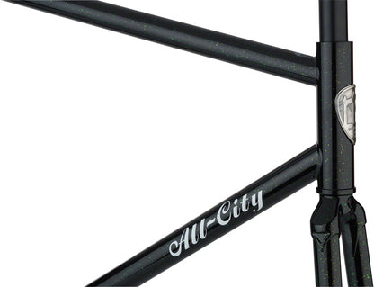 All-City Big Block Black/Green Sparkle