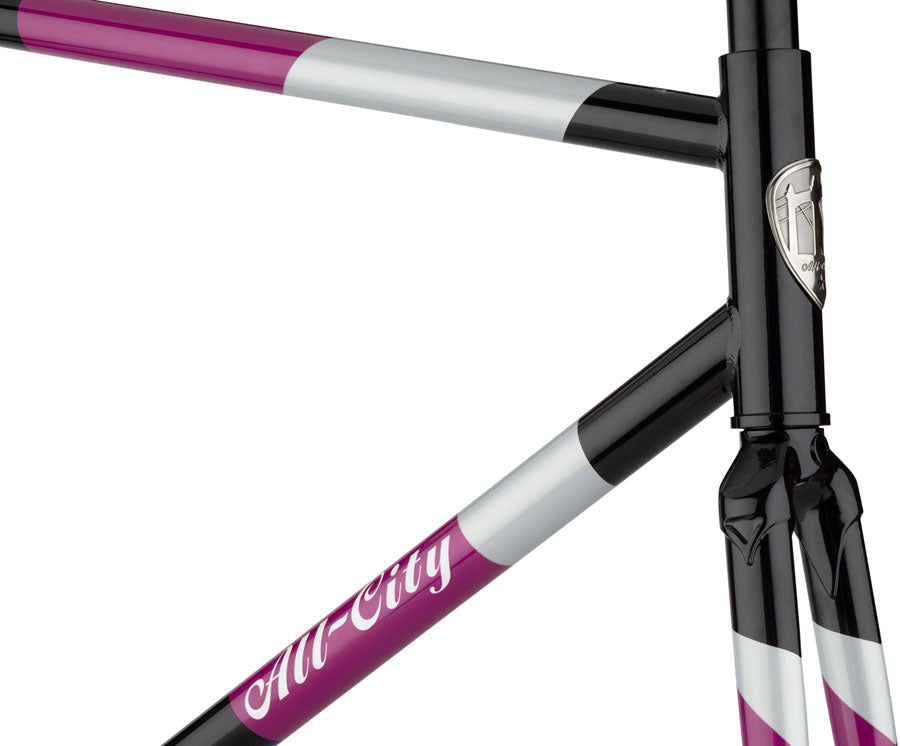 All-City Big Block Frame - Midnight/Frost/Violet
