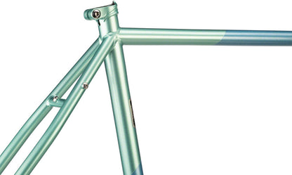 All-City Cosmic Stallion Frameset - Blue/Green Stripes