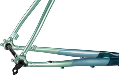 All-City Cosmic Stallion Frameset - Blue/Green Stripes