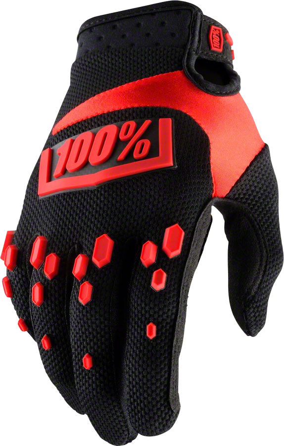 100% Airmatic Glove Blk/Red MD