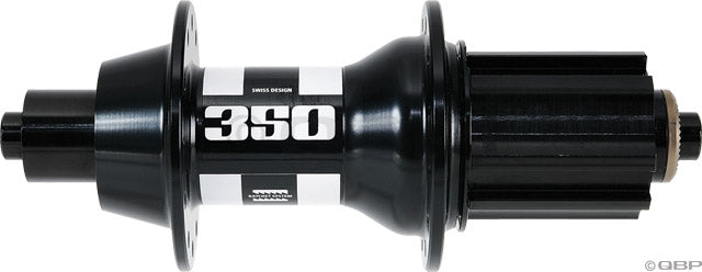 DT Swiss 350 Rear Hub - QR x 130mm, 28h, Campagnolo Freehub, Black