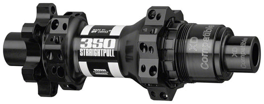 DT Swiss 350 Rear Hub - 12 x 142mm, 6-Bolt, XD, Black, 28H, Straight Pull, 18pt