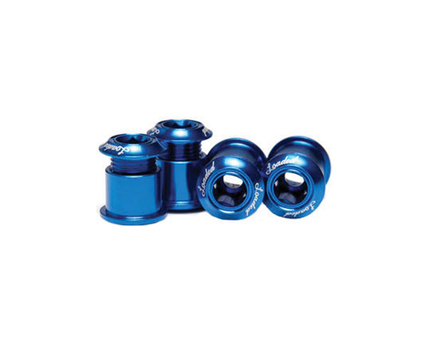 Loaded Xlite Chainring Bolt Set Blu - Blue