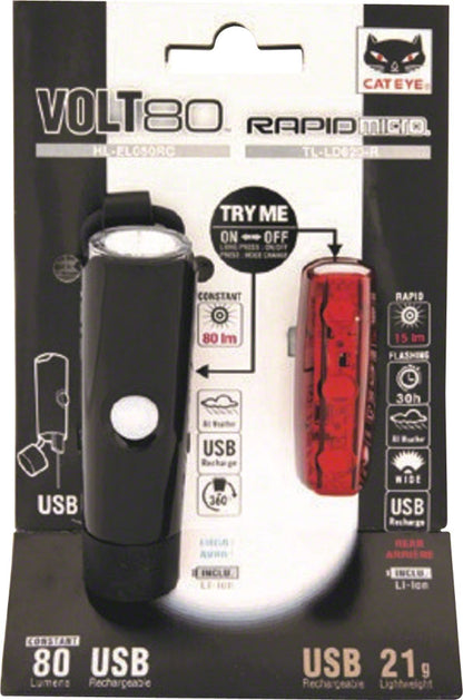 CatEye Volt 80 and Rapid Micro Combo