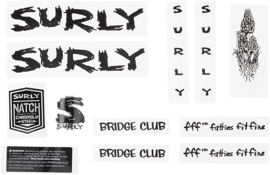 Surly Bridge Club Decal Set