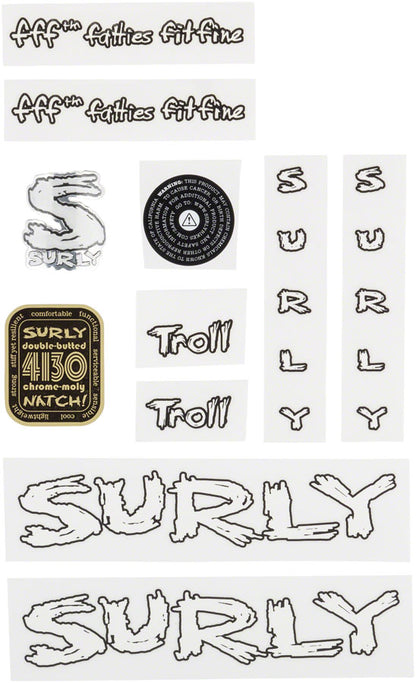 Surly Troll Decal Set