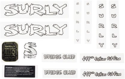 Surly Bridge Club Decal Set