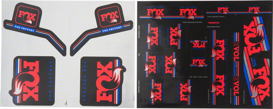 Fox Heritage Decal Kit for Forks/Shocks Red/White/Blue