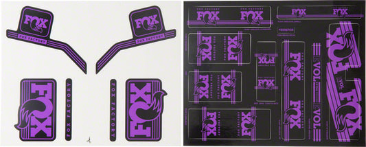 FOX Heritage Decal Kit for Forks and Shocks, Purple