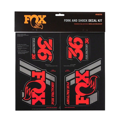 Fox Decal AM Heritage Fork and Shock Kit Red