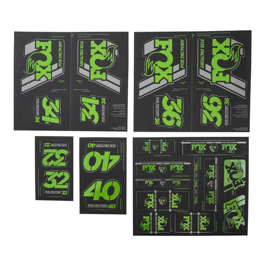 Fox Heritage Decal Kit For Forks And Shocks Green - Green