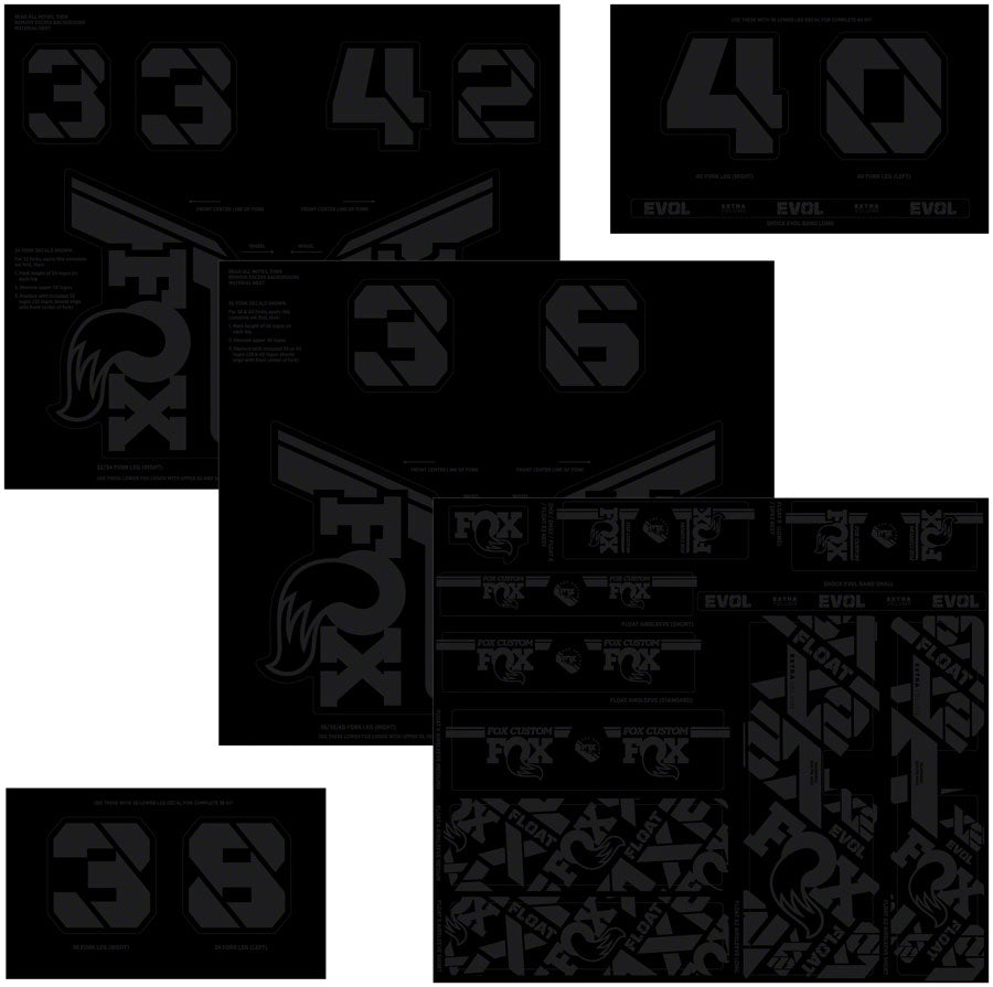 FOX Fork & Shock Decal Kit