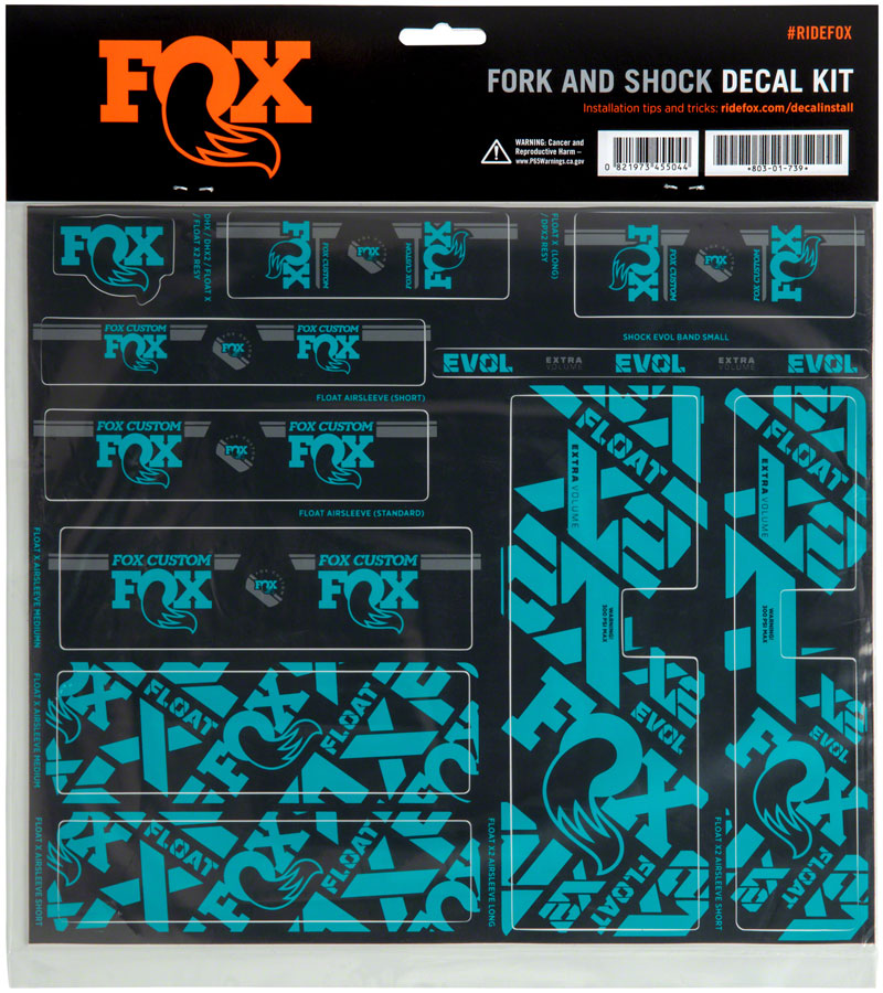 FOX Fork & Shock Decal Kit