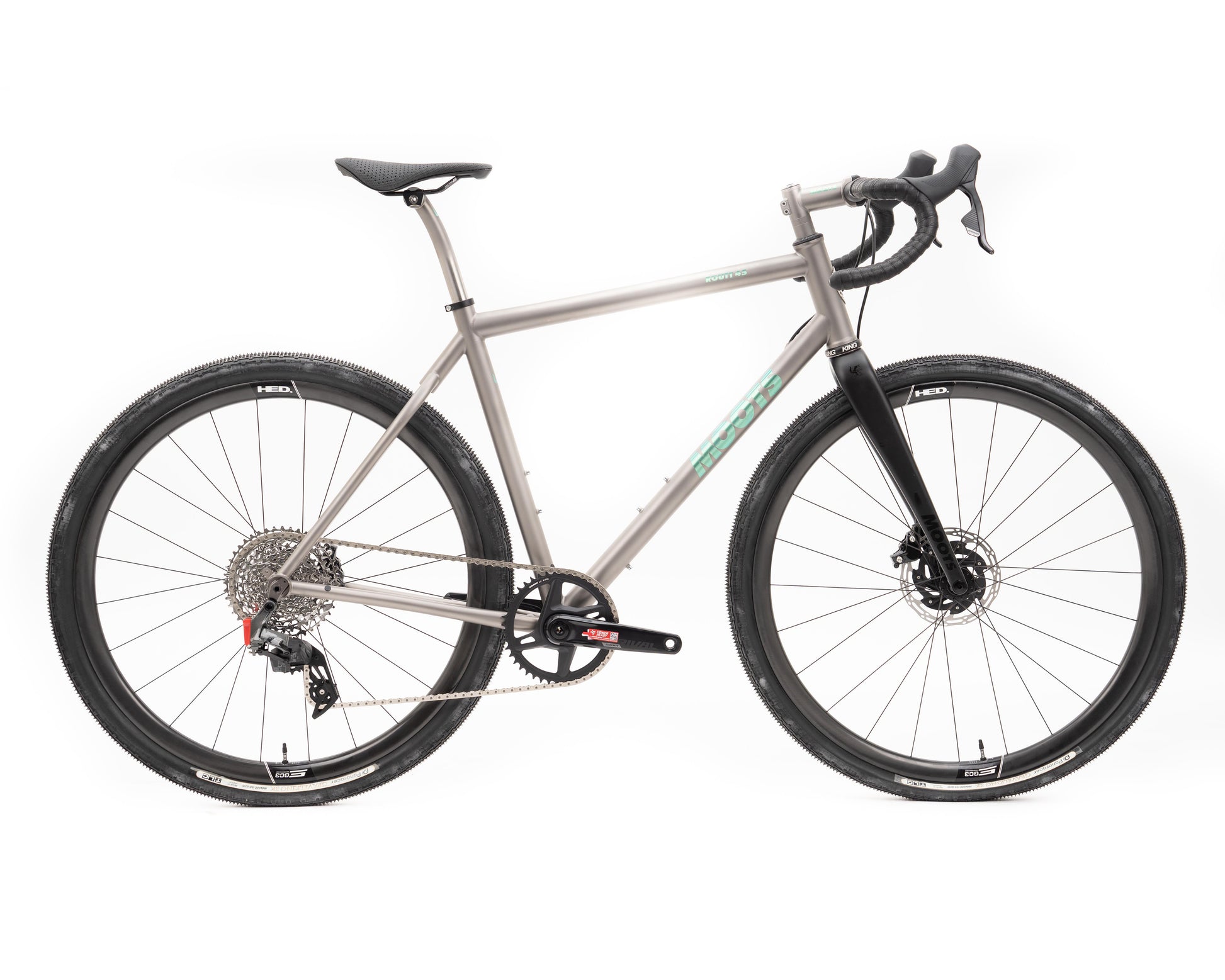 gravel bike 56 Moots Routt 45 Rival XPLR EmGrn/MatJet 56