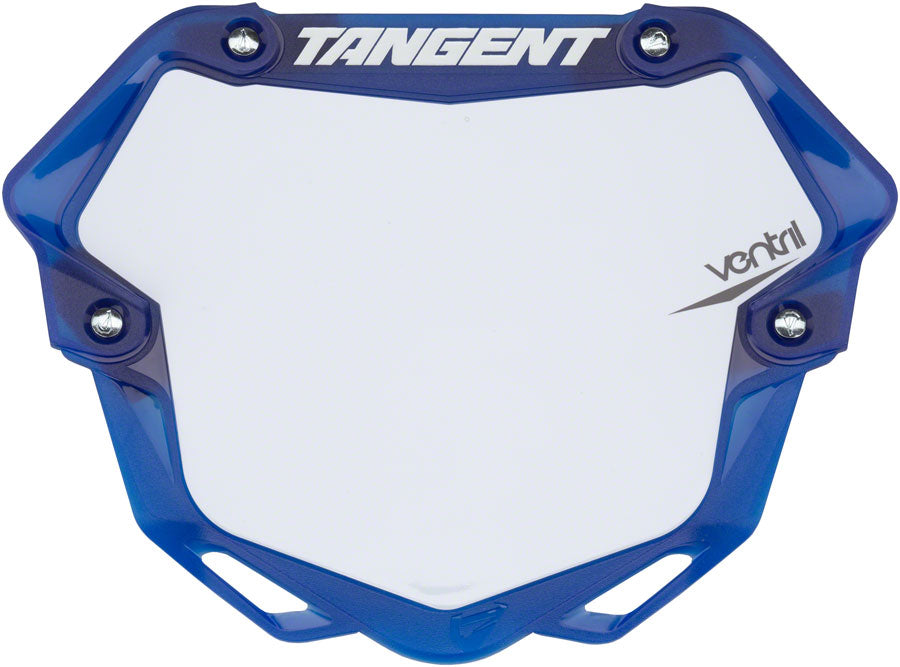 Tangent Pro Ventril 3D Number Plate - Translucent Blue/White