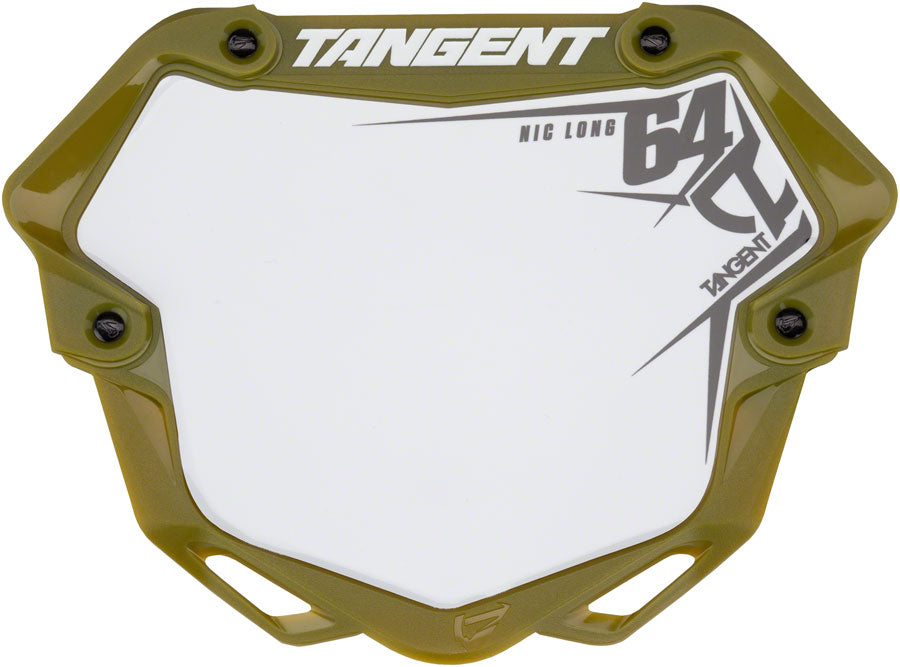 Tangent Pro Ventril 3D Number Plate Trnslcnt Army Grn/Wht