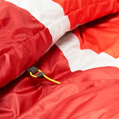 Sierra Designs BackCountry Bed Sleeping Bag, 20F, 700fill DriDown, Regular, Red/Gray