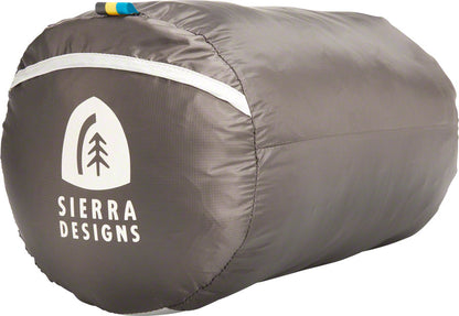 Sierra Designs BackCountry Bed Sleeping Bag, 20F, 700fill DriDown, Regular, Red/Gray