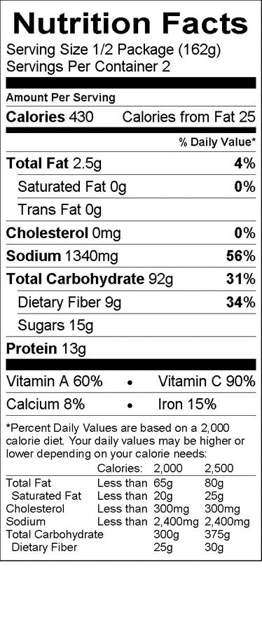 Backpacker's Pantry Chana Masala