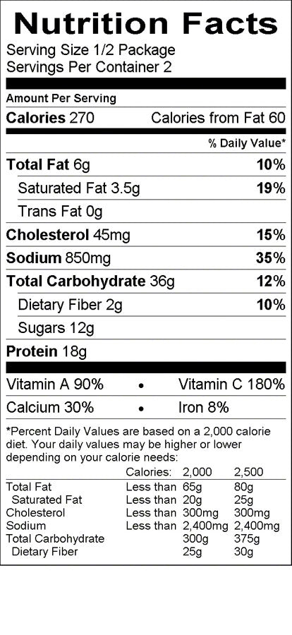 Backpacker's Pantry Fettuccini Alfredo with Chicken