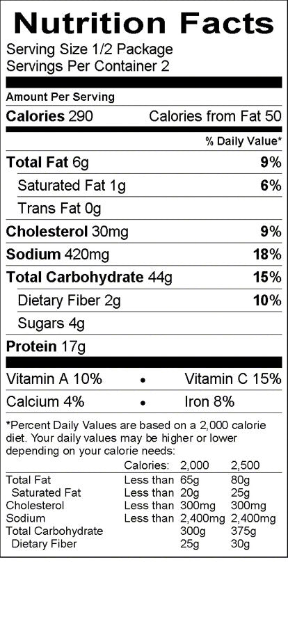 Backpacker's Pantry Chicken Cashew Curry
