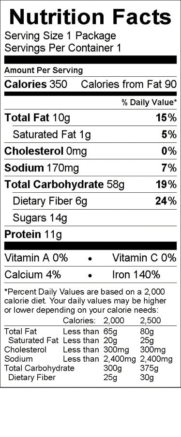 Backpacker's Pantry Organic Oats and Quinoa