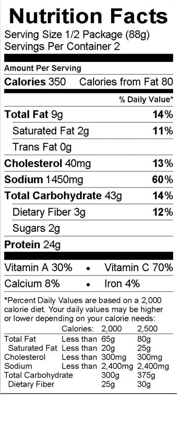 Backpacker's Pantry Chicken Picatta