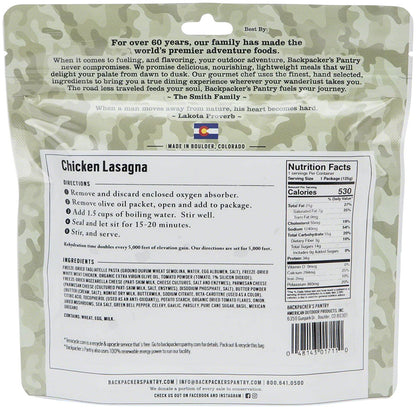 Backpacker's Pantry Outdoorsman Chicken Lasagna