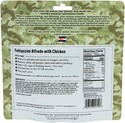 Backpacker's Pantry Outdoorsman Fettuccini Alfredo with Chicken