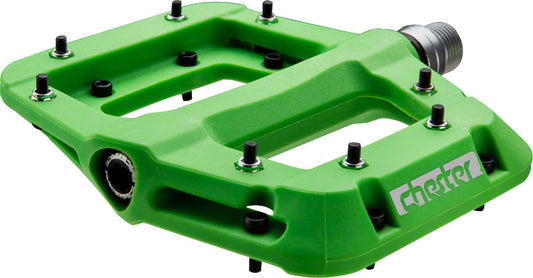 RACE FACE CHESTER COMPOSITE PLATFORM PEDAL: 9/16'' GREEN