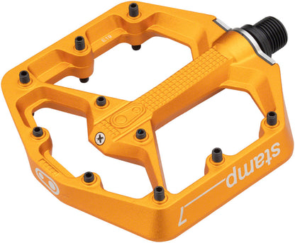 Crank Brothers Stamp 7 Pedals - Platform, Aluminum, 9/16", Orange, Small