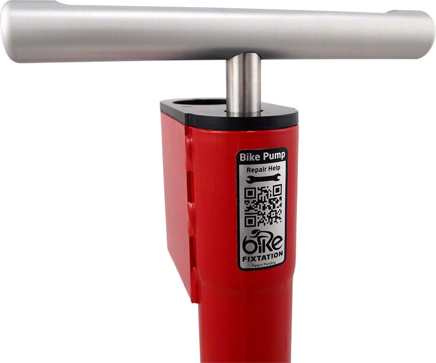 Bike Fixation High Security Indoor Public Bike Pump: Long Hose, with Tools